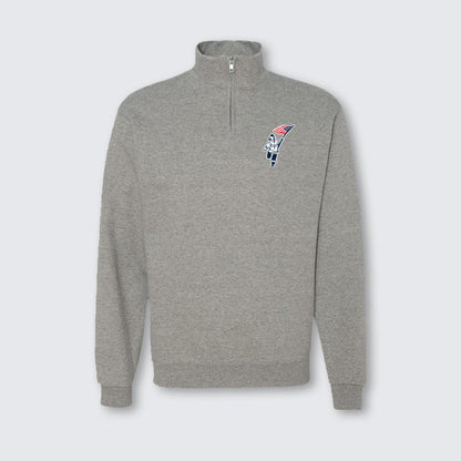 T2T Quarter Zip Embroidered Sweatshirt – Unisex (Oxford Grey)