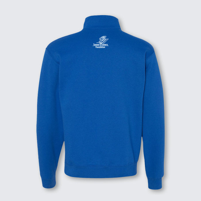T2T Quarter Zip Embroidered Sweatshirt – Unisex (Royal) SALE!