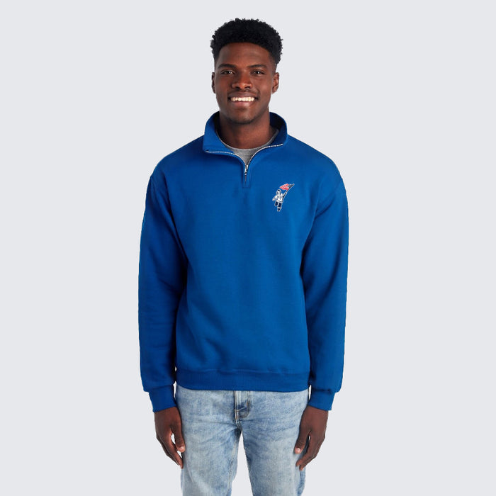T2T Quarter Zip Embroidered Sweatshirt – Unisex (Royal) SALE!