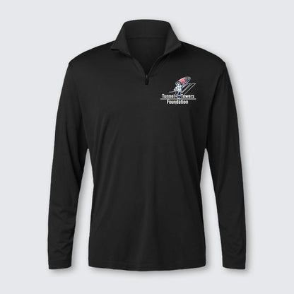 T2T Twin Towers Quarter Zip Pullover – Unisex (Black)