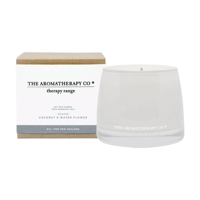 Therapy Candle Unwind - Coconut & Water Flower Musk