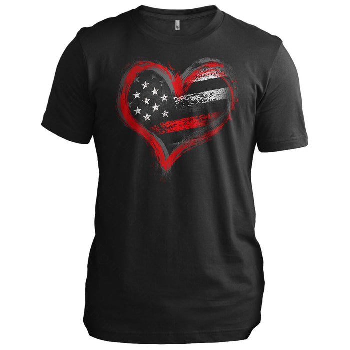 Thin Red Line Heart