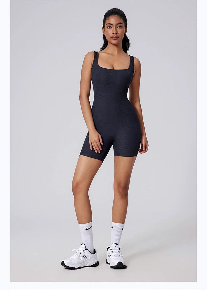 Tight Quick-Drying Yoga/Fitness Short Jumpsuit