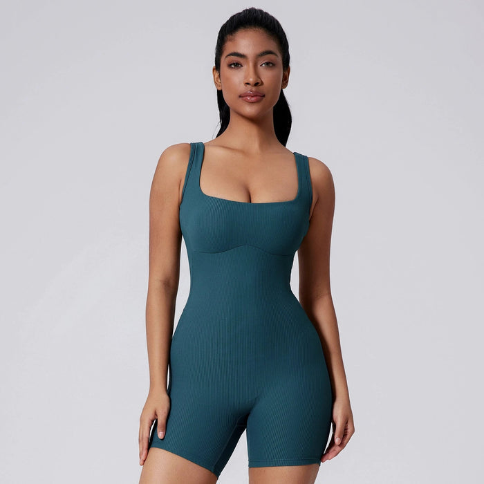 Tight Quick-Drying Yoga/Fitness Short Jumpsuit