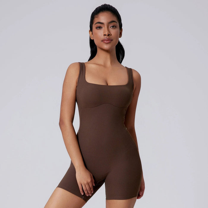 Tight Quick-Drying Yoga/Fitness Short Jumpsuit