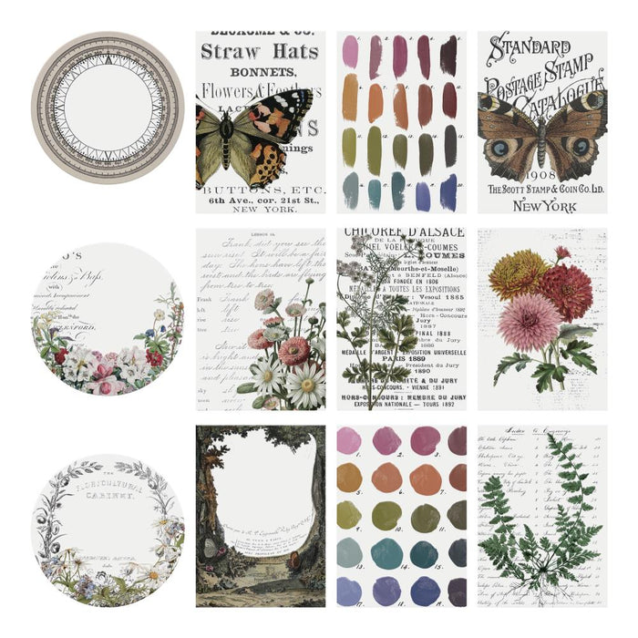 Tim Holtz - Idea-Ology - Transparent Layers - 12/Pkg. The transparent material allows light to pass through, creating a unique and mesmerizing effect, drawing the eye to your artwork. Available at Embellish Away located in Bowmanville Ontario Canada.