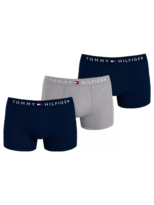 Tommy Hilfiger 3PK Trunk Navy Grey