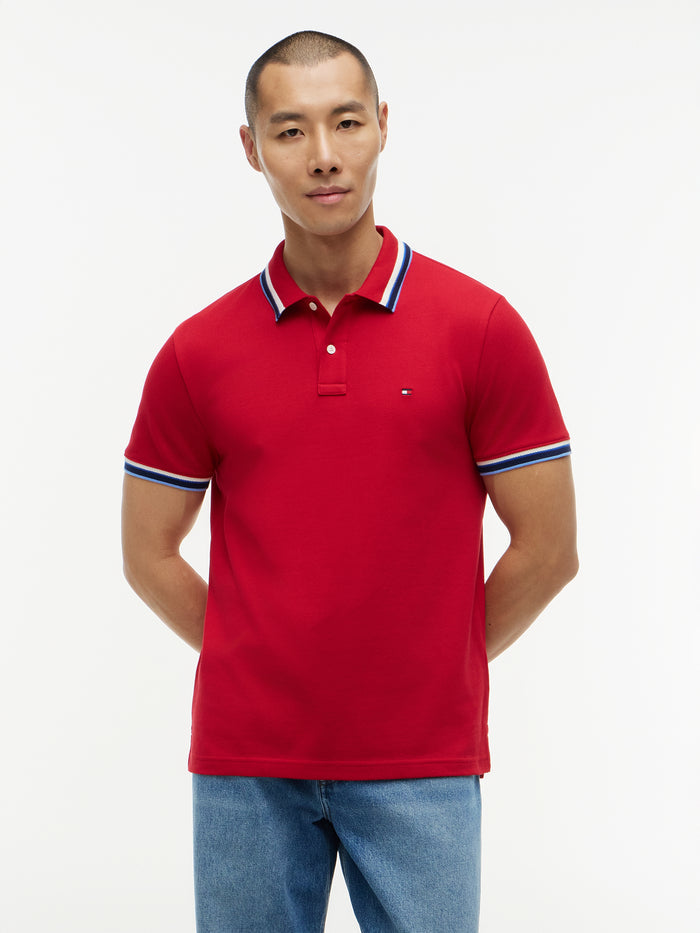 Tommy Hilfiger Contrast Collar Cuffs Polo