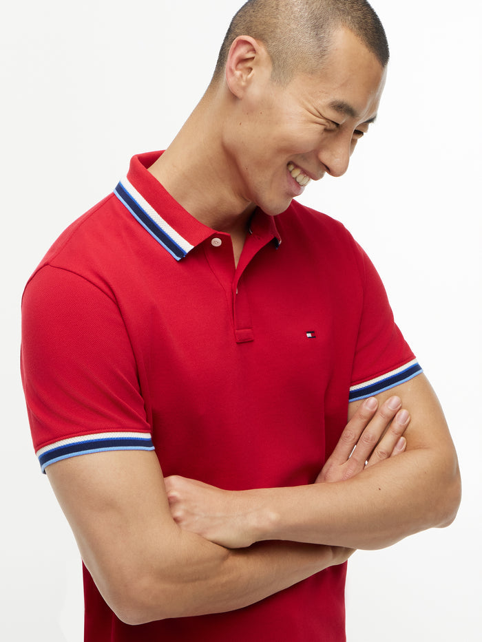 Tommy Hilfiger Contrast Collar Cuffs Polo