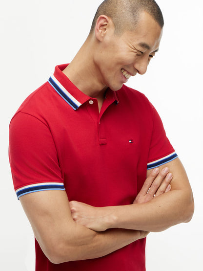 Tommy Hilfiger Contrast Collar Cuffs Polo