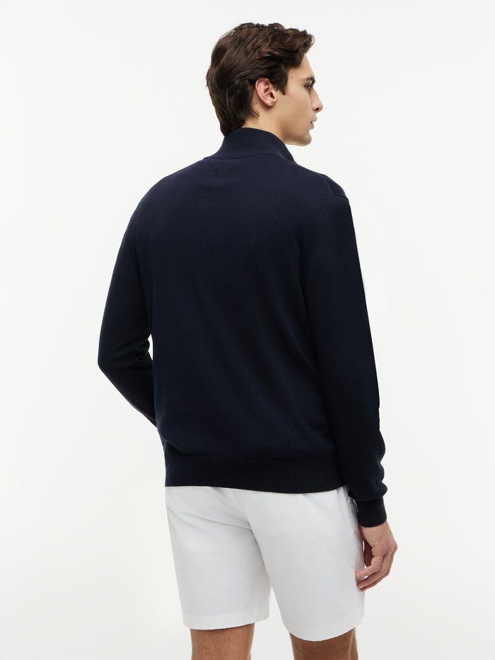 Tommy Hilfiger Essential Cotton Half-Zip Jumper