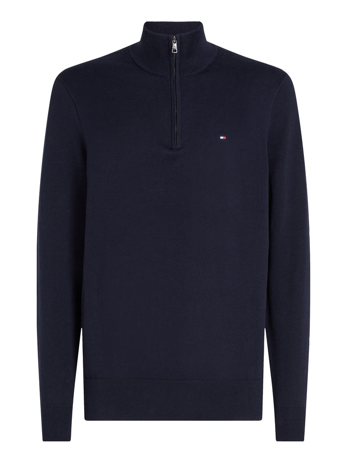 Tommy Hilfiger Essential Cotton Half-Zip Jumper
