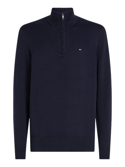 Tommy Hilfiger Essential Cotton Half-Zip Jumper