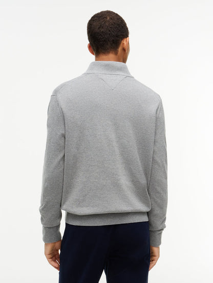 Tommy Hilfiger Essential Cotton Zip Mock Neck