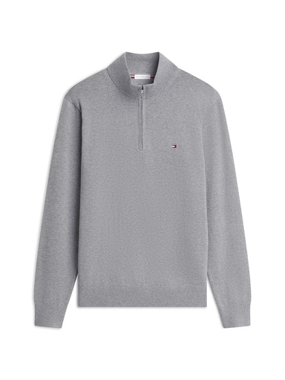 Tommy Hilfiger Essential Cotton Zip Mock Neck