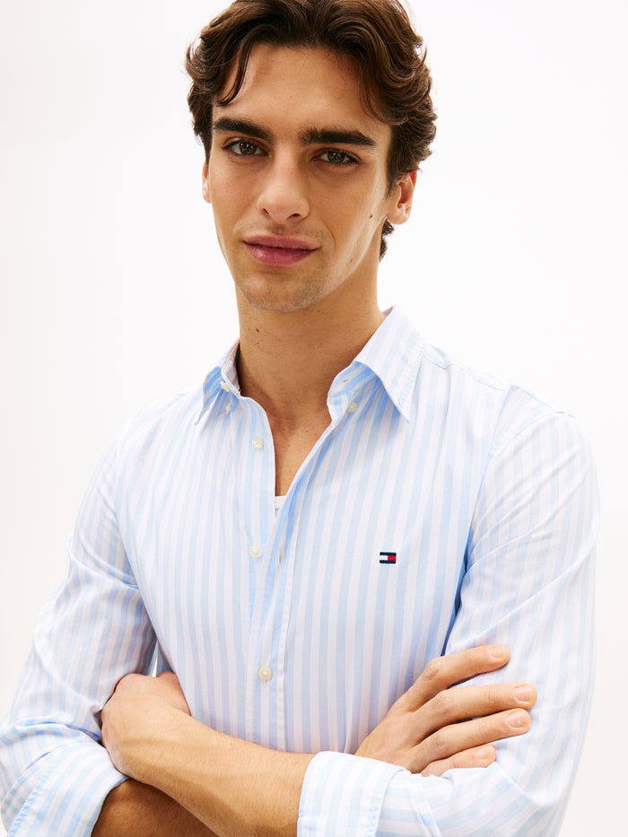 Tommy Hilfiger Flex Poplin Classic Stripe Shirt