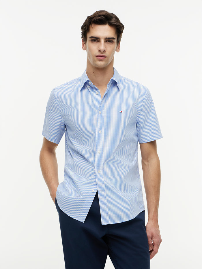 Tommy Hilfiger Flex Poplin Classic Stripe S/S Shirt