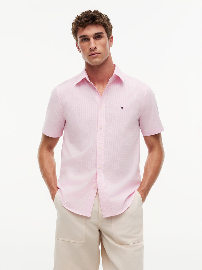 Tommy Hilfiger Flex Poplin Gingham S/S Shirt