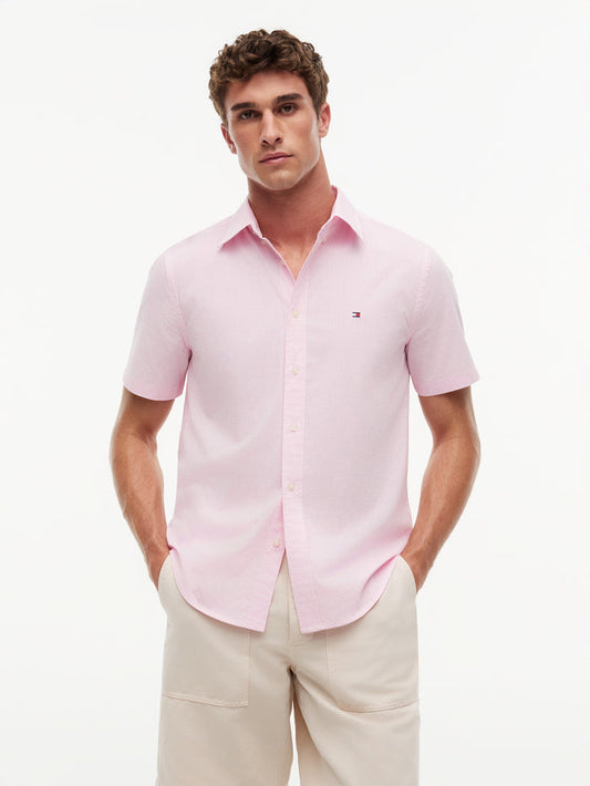 Tommy Hilfiger Flex Poplin Gingham S/S Shirt