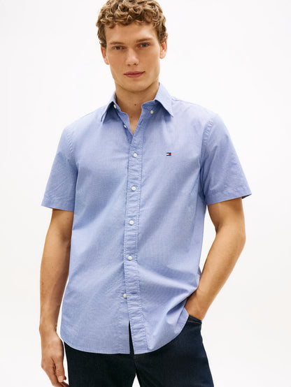 Tommy Hilfiger Flex Poplin Houndstooth S/S Shirt