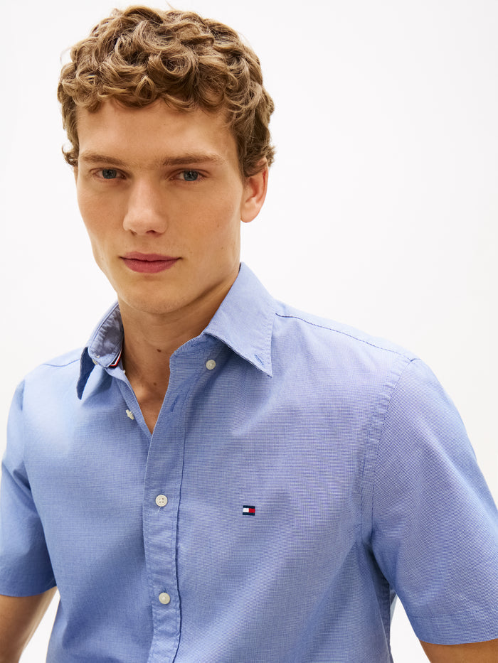 Tommy Hilfiger Flex Poplin Houndstooth S/S Shirt