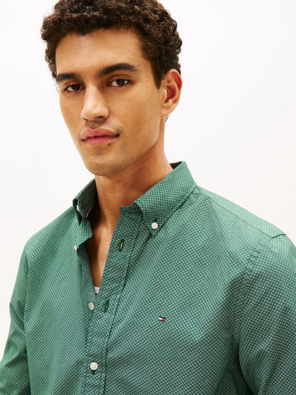 Tommy Hilfiger Flex Poplin Micro RF Print Shirt