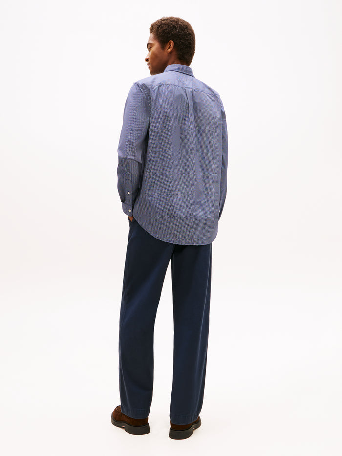 Tommy Hilfiger Flex Poplin Micro RF Print Shirt