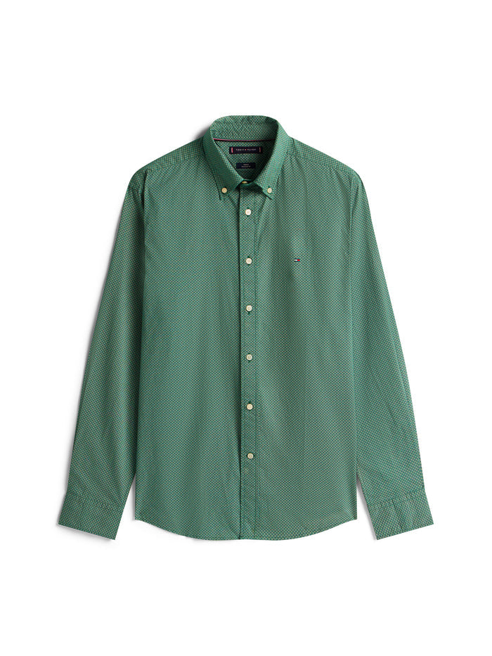 Tommy Hilfiger Flex Poplin Micro RF Print Shirt