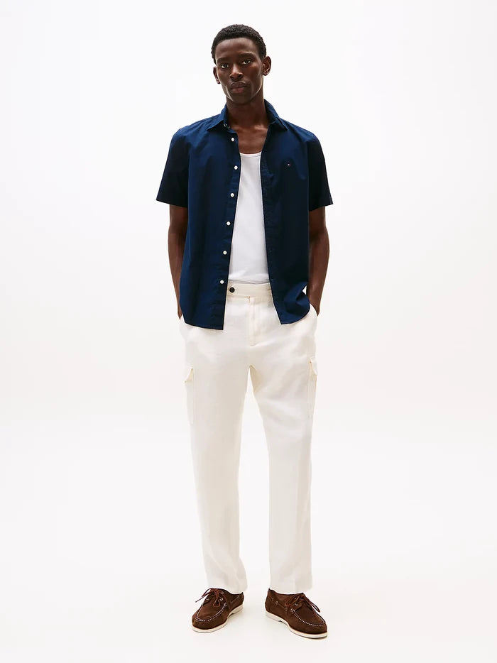 Tommy Hilfiger Flex Poplin Plain S/S Shirt