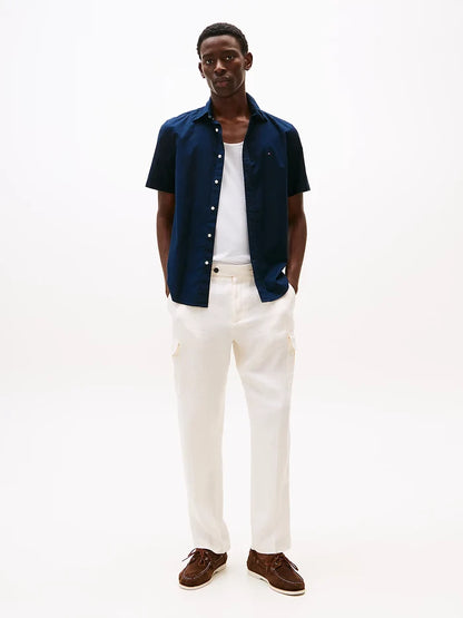 Tommy Hilfiger Flex Poplin Plain S/S Shirt