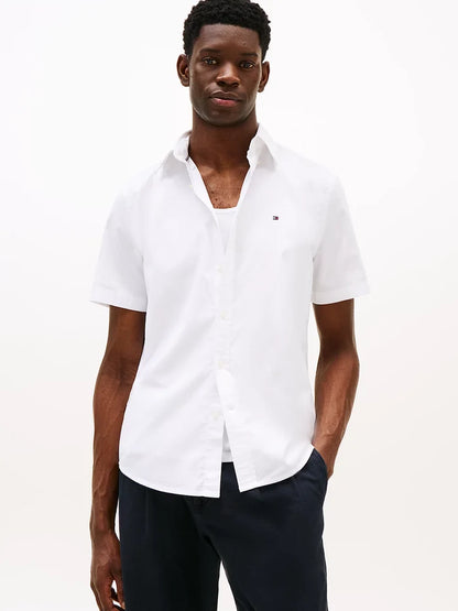 Tommy Hilfiger Flex Poplin Plain S/S Shirt