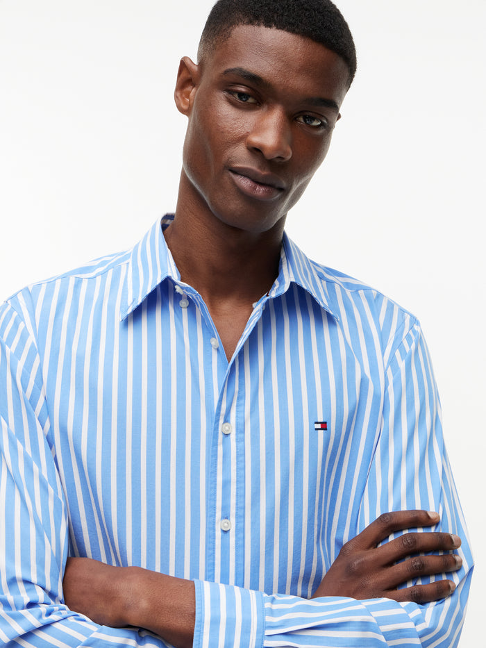 Tommy Hilfiger Flex Poplin Seasonal Stripe Shirt