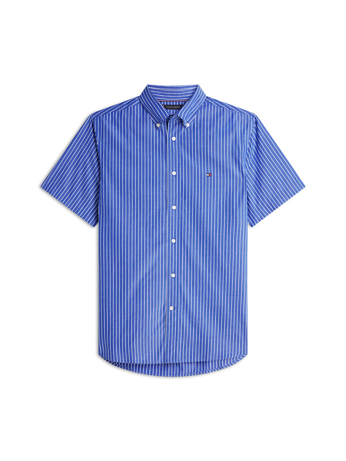 Tommy Hilfiger Flex Poplin Stripe S/S Shirt