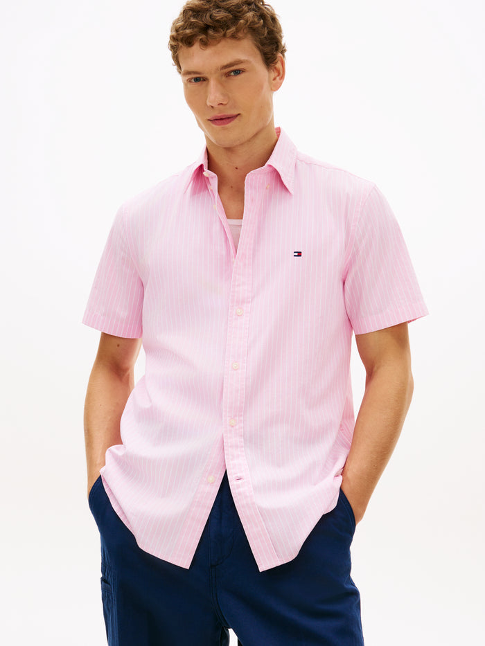 Tommy Hilfiger Flex Poplin Stripe S/S Shirt