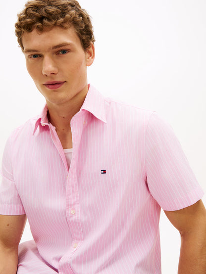 Tommy Hilfiger Flex Poplin Stripe S/S Shirt
