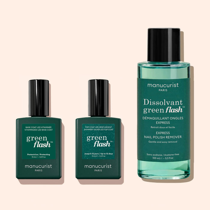 Pailleté Or / + Base Coat Vitaminée + Dissolvant Doux