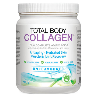 Container of Natural Factors Total Body Collagen Powder Unflavoured 500 Grams