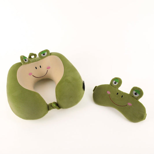 Tracker Youth Frog Neck Pillow/Mask Set - Bentley