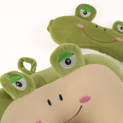Tracker Youth Frog Neck Pillow/Mask Set - Bentley