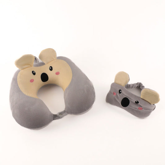 Tracker Youth Koala Neck Pillow/Mask Set - Bentley