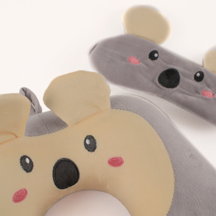 Tracker Youth Koala Neck Pillow/Mask Set - Bentley