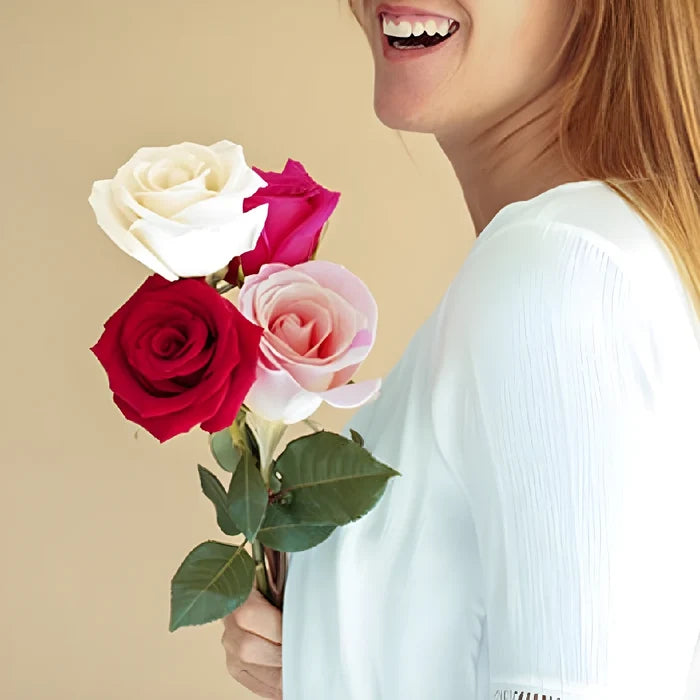 Something Special Vday Color Rose Bouquet Apron - Image