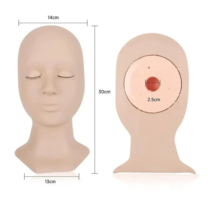 Training Mannequin Head (replacement eyelids)| Swaniya Lashes