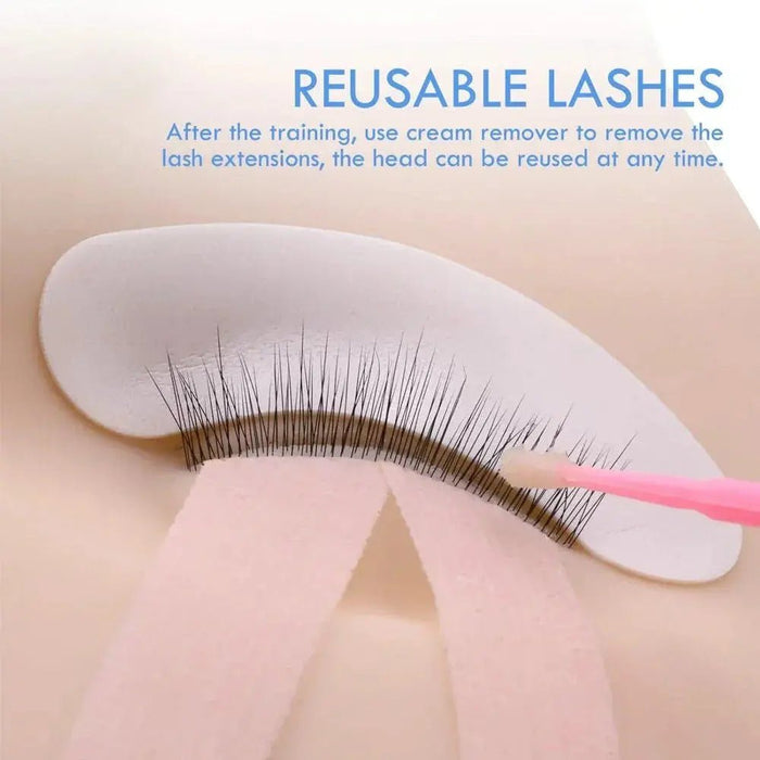 Training Mannequin Head (with lashes)| Swaniya Lashes