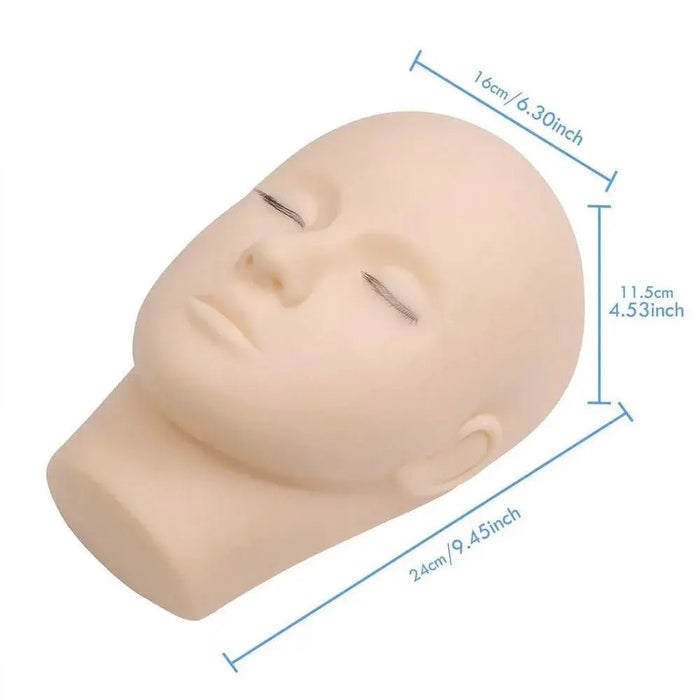 Training Mannequin Head (with lashes)| Swaniya Lashes