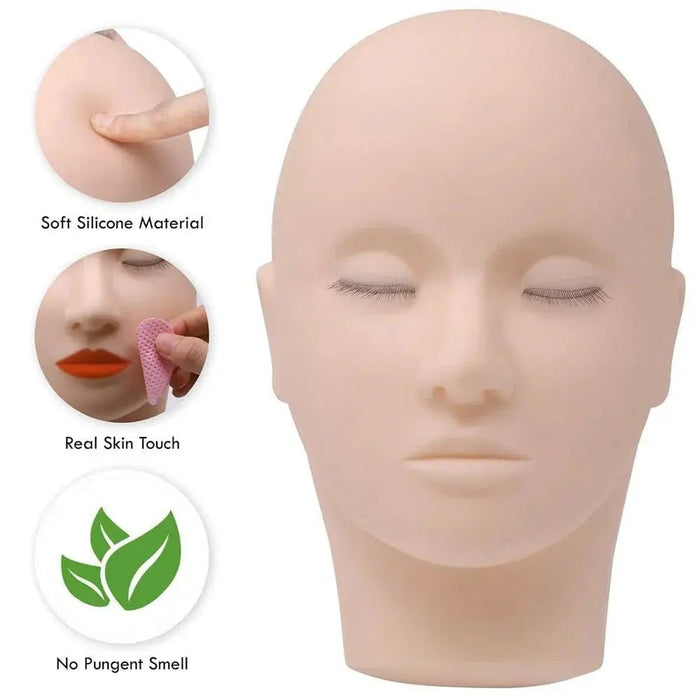 Training Mannequin Head (with lashes)| Swaniya Lashes