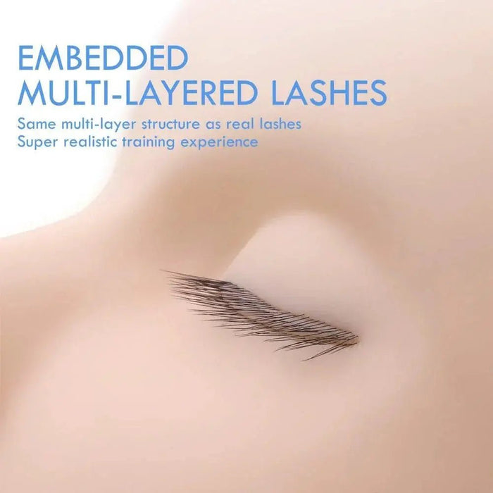 Training Mannequin Head (with lashes)| Swaniya Lashes