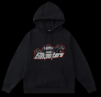 Trapstar Shooters Black & Red Hoodie Set