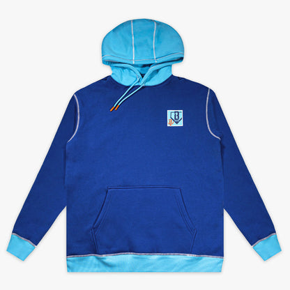 Navy Trash Talk hoodie — front view