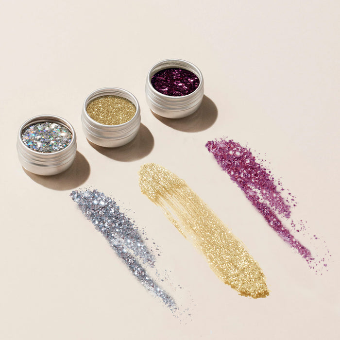 Paillettes Holo + Golden Chrome + Paillettes Bordeaux